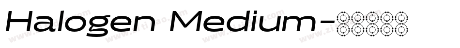 Halogen Medium字体转换